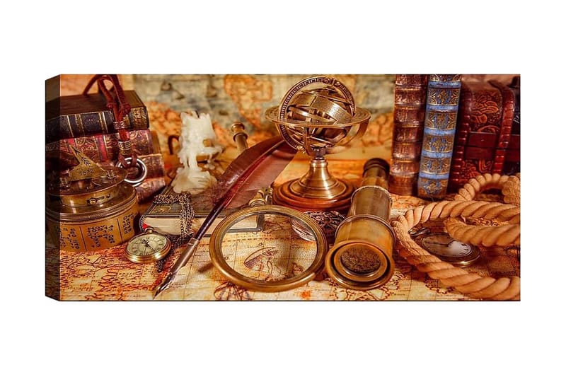 Canvastavla YTY Nautical & Beach Flerfärgad - 120x50 cm - Inredning - Tavlor & konst - Canvastavlor
