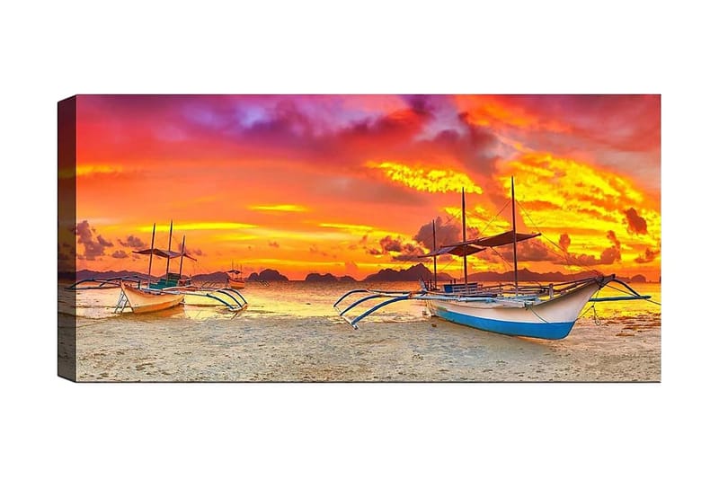 Canvastavla YTY Nautical & Beach Flerfärgad - 120x50 cm - Inredning - Tavlor & konst - Canvastavlor