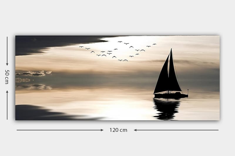 Canvastavla YTY Nautical & Beach Flerfärgad - 120x50 cm - Inredning - Tavlor & konst - Canvastavlor