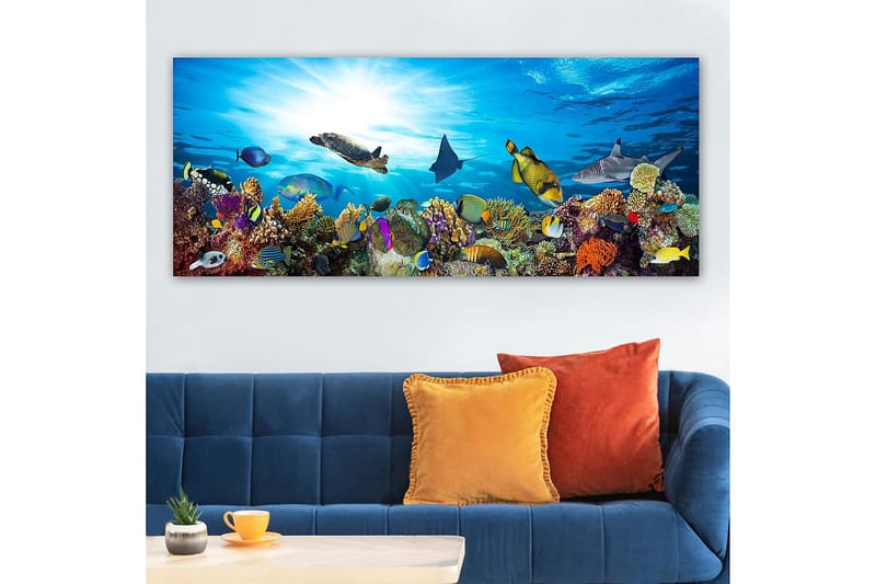 Canvastavla YTY Nautical & Beach Flerfärgad - 120x50 cm - Inredning - Tavlor & konst - Canvastavlor