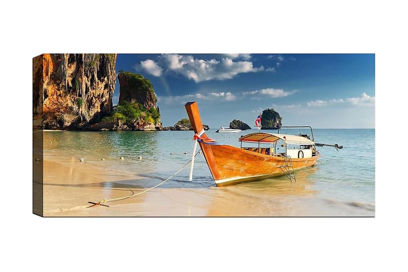 Canvastavla YTY Nautical & Beach Flerfärgad - 120x50 cm - Inredning - Tavlor & konst - Canvastavlor