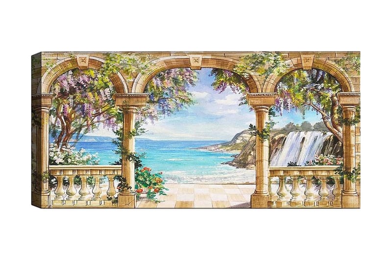 Canvastavla YTY Nautical & Beach Flerfärgad - 120x50 cm - Inredning - Tavlor & konst - Canvastavlor