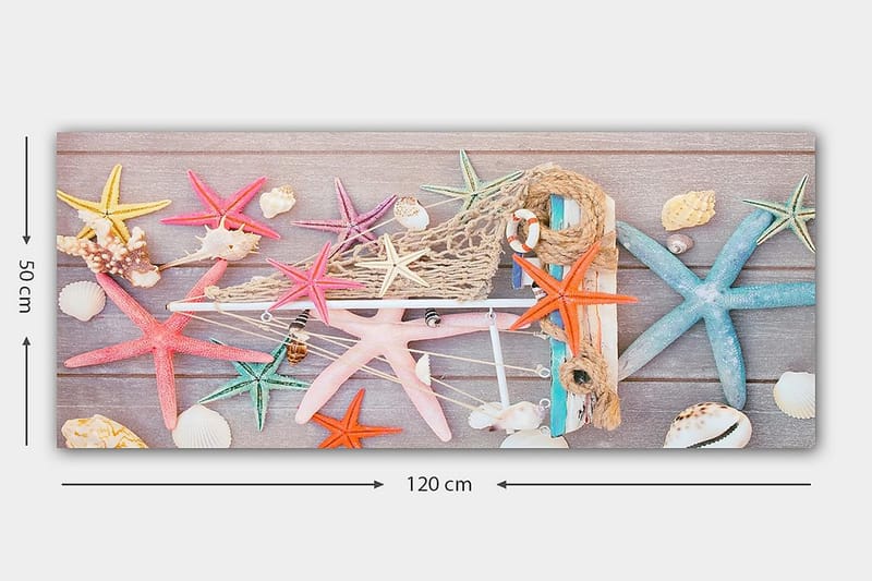 Canvastavla YTY Nautical & Beach Flerfärgad - 120x50 cm - Inredning - Tavlor & konst - Canvastavlor