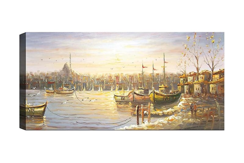 Canvastavla YTY Nautical & Beach Flerfärgad - 120x50 cm - Inredning - Tavlor & konst - Canvastavlor