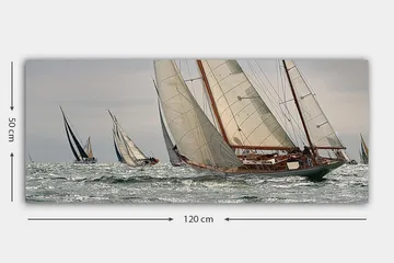 Canvastavla YTY Nautical & Beach Flerfärgad - 120x50 cm - Inredning - Tavlor & konst - Canvastavlor
