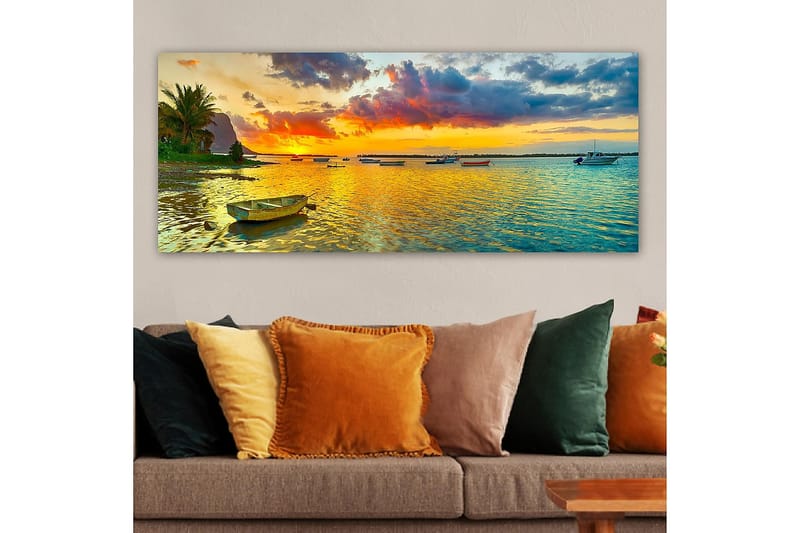 Canvastavla YTY Nautical & Beach Flerfärgad - 120x50 cm - Inredning - Tavlor & konst - Canvastavlor