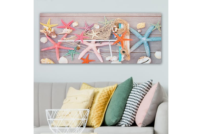 Canvastavla YTY Nautical & Beach Flerfärgad - 120x50 cm - Inredning - Tavlor & konst - Canvastavlor