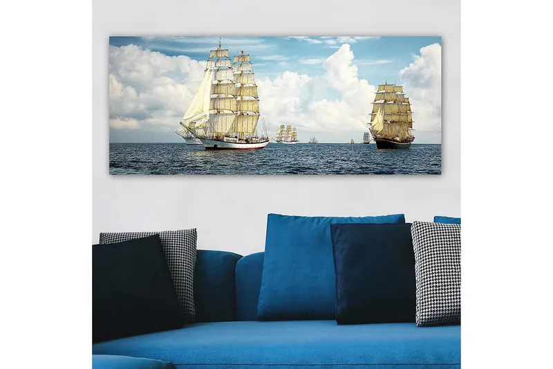 Canvastavla YTY Nautical & Beach Flerfärgad - 120x50 cm - Inredning - Tavlor & konst - Canvastavlor