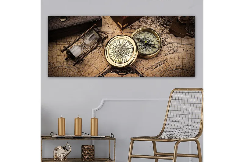 Canvastavla YTY Nautical & Beach Flerfärgad - 120x50 cm - Inredning - Tavlor & konst - Canvastavlor
