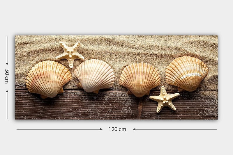 Canvastavla YTY Nautical & Beach Flerfärgad - 120x50 cm - Inredning - Tavlor & konst - Canvastavlor