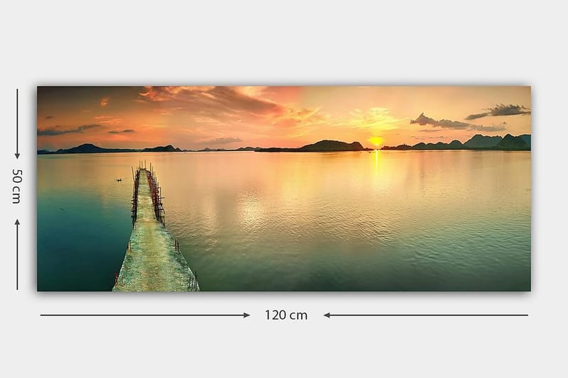 Canvastavla YTY Nautical & Beach Flerfärgad - 120x50 cm - Inredning - Tavlor & konst - Canvastavlor