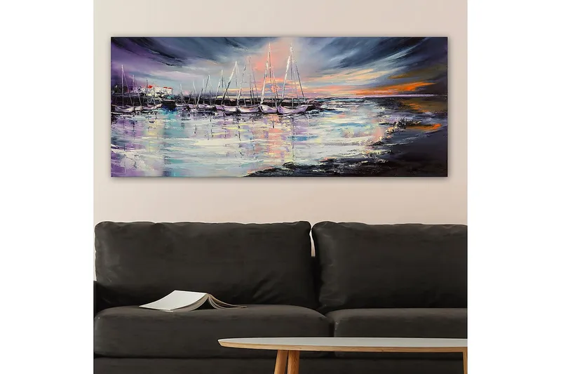 Canvastavla YTY Nautical & Beach Flerfärgad - 120x50 cm - Inredning - Tavlor & konst - Canvastavlor