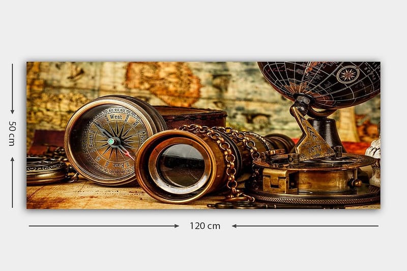 Canvastavla YTY Nautical & Beach Flerfärgad - 120x50 cm - Inredning - Tavlor & konst - Canvastavlor