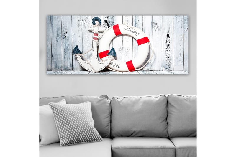 Canvastavla YTY Nautical & Beach Flerfärgad - 120x50 cm - Inredning - Tavlor & konst - Canvastavlor