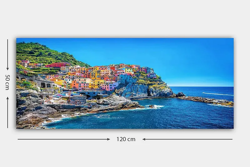 Canvastavla YTY Nautical & Beach Flerfärgad - 120x50 cm - Inredning - Tavlor & konst - Canvastavlor