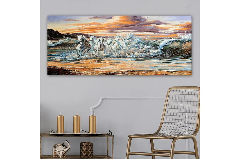 Canvastavla YTY Nautical & Beach Flerfärgad - 120x50 cm - Inredning - Tavlor & konst - Canvastavlor