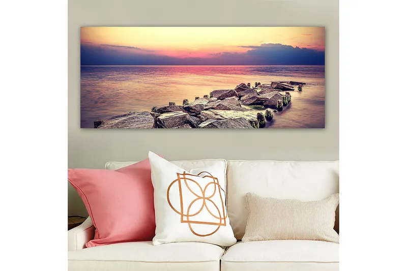 Canvastavla YTY Nautical & Beach Flerfärgad - 120x50 cm - Inredning - Tavlor & konst - Canvastavlor