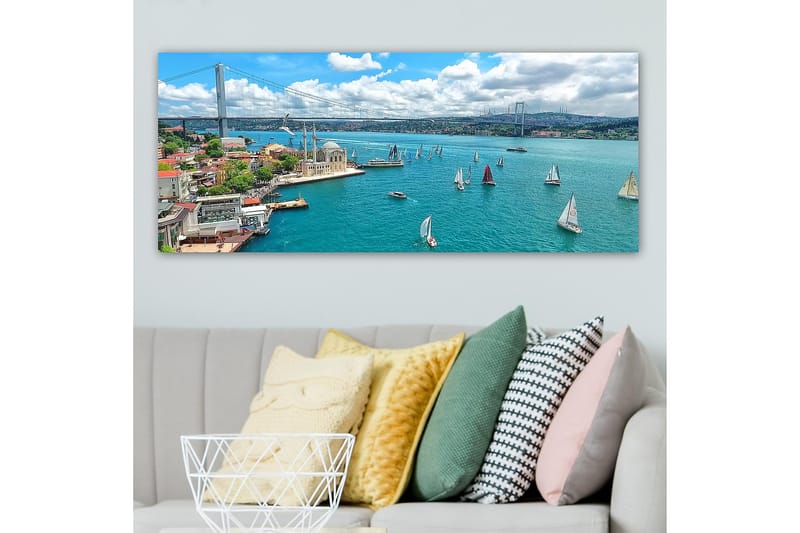 Canvastavla YTY Nautical & Beach Flerfärgad - 120x50 cm - Inredning - Tavlor & konst - Canvastavlor