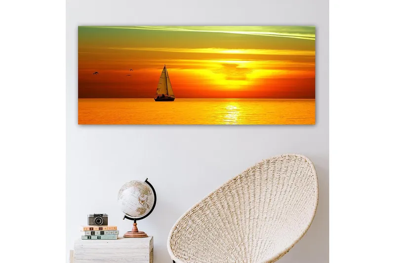 Canvastavla YTY Nautical & Beach Flerfärgad - 120x50 cm - Inredning - Tavlor & konst - Canvastavlor