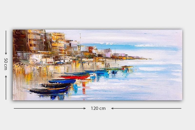 Canvastavla YTY Nautical & Beach Flerfärgad - 120x50 cm - Inredning - Tavlor & konst - Canvastavlor