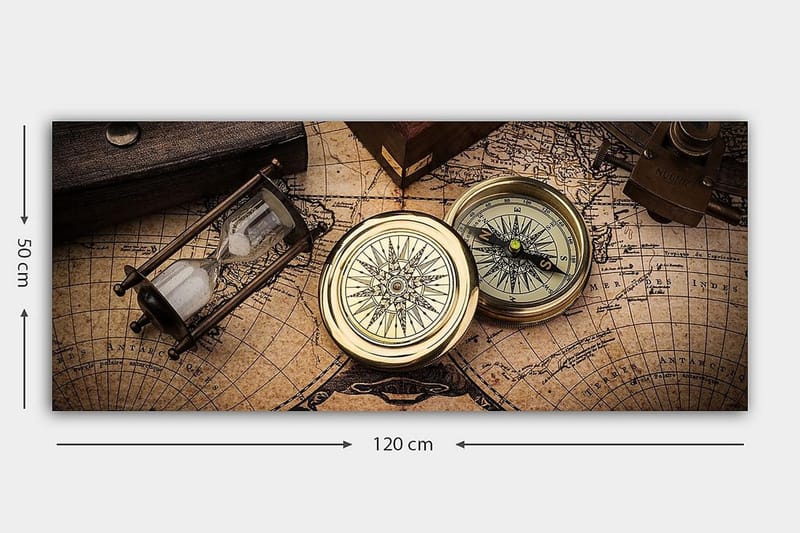 Canvastavla YTY Nautical & Beach Flerfärgad - 120x50 cm - Inredning - Tavlor & konst - Canvastavlor