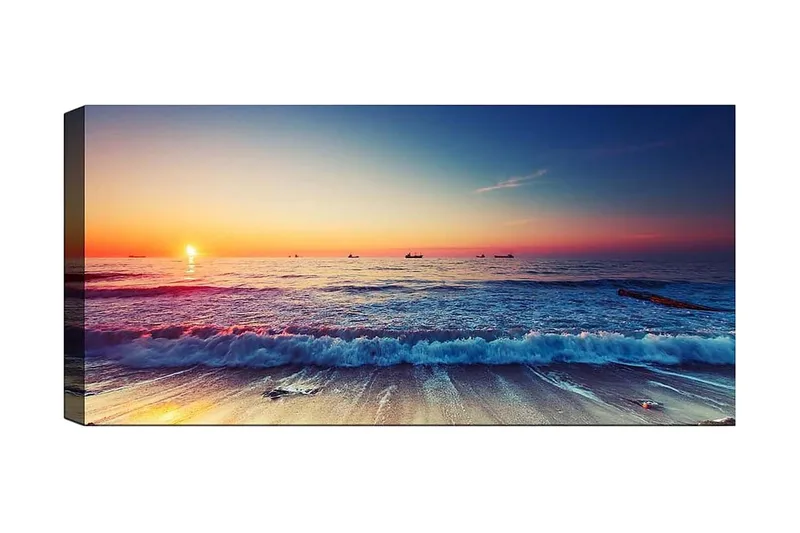 Canvastavla YTY Nautical & Beach Flerfärgad, 120x50 cm