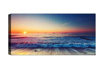 Canvastavla YTY Nautical & Beach Flerfärgad - 120x50 cm - Inredning - Tavlor & konst - Canvastavlor