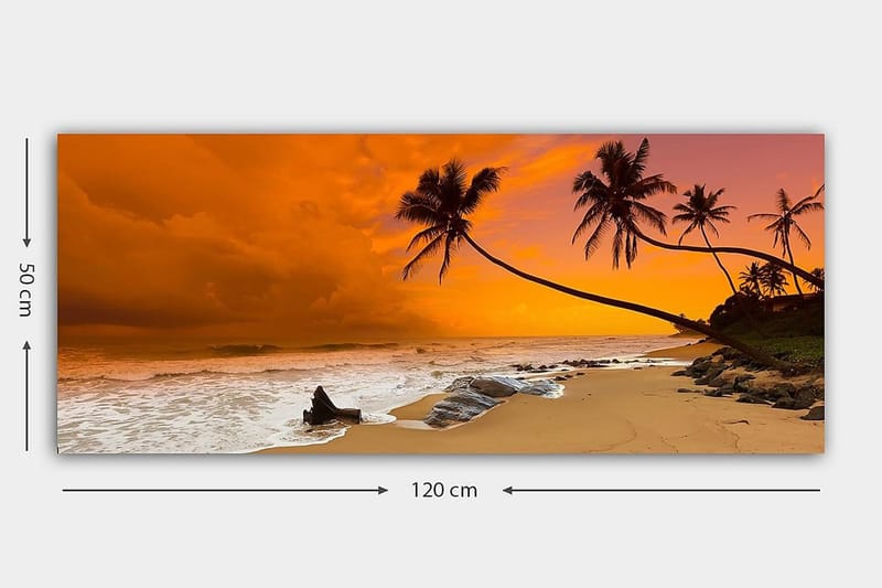 Canvastavla YTY Nautical & Beach Flerfärgad - 120x50 cm - Inredning - Tavlor & konst - Canvastavlor