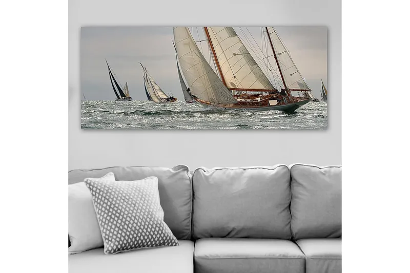 Canvastavla YTY Nautical & Beach Flerfärgad - 120x50 cm - Inredning - Tavlor & konst - Canvastavlor