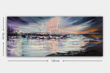 Canvastavla YTY Nautical & Beach Flerfärgad - 120x50 cm - Inredning - Tavlor & konst - Canvastavlor