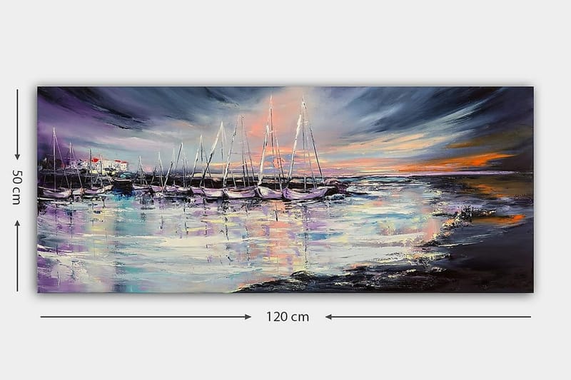 Canvastavla YTY Nautical & Beach Flerfärgad - 120x50 cm - Inredning - Tavlor & konst - Canvastavlor
