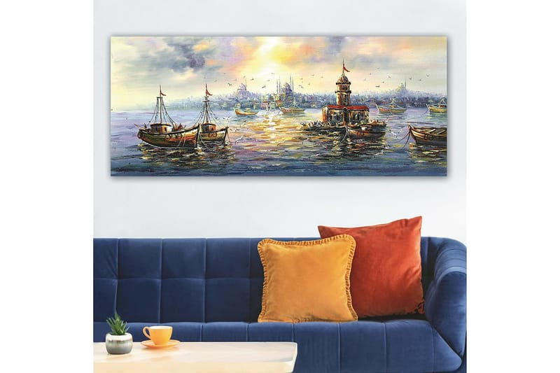 Canvastavla YTY Nautical & Beach Flerfärgad - 120x50 cm - Inredning - Tavlor & konst - Canvastavlor