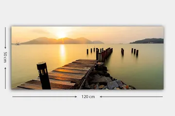 Canvastavla YTY Nautical & Beach Flerfärgad - 120x50 cm - Inredning - Tavlor & konst - Canvastavlor