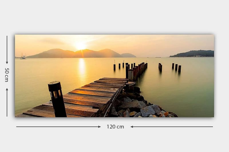 Canvastavla YTY Nautical & Beach Flerfärgad - 120x50 cm - Inredning - Tavlor & konst - Canvastavlor