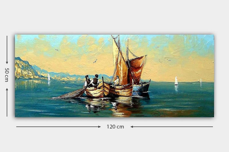 Canvastavla YTY Nautical & Beach Flerfärgad - 120x50 cm - Inredning - Tavlor & konst - Canvastavlor