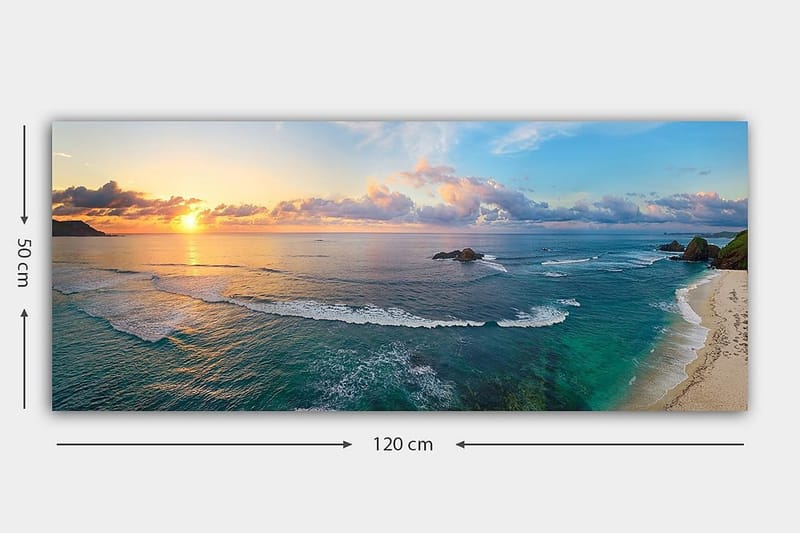 Canvastavla YTY Nautical & Beach Flerfärgad - 120x50 cm - Inredning - Tavlor & konst - Canvastavlor