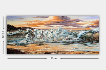 Canvastavla YTY Nautical & Beach Flerfärgad - 120x50 cm - Inredning - Tavlor & konst - Canvastavlor