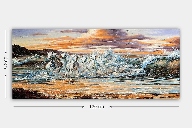 Canvastavla YTY Nautical & Beach Flerfärgad - 120x50 cm - Inredning - Tavlor & konst - Canvastavlor