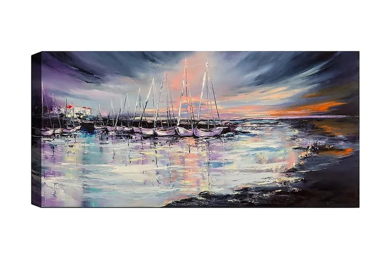 Canvastavla YTY Nautical & Beach Flerfärgad, 120x50 cm