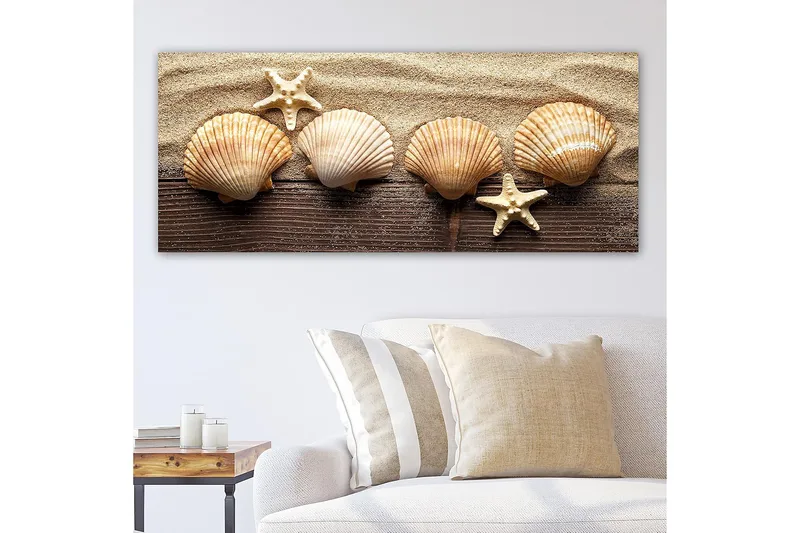 Canvastavla YTY Nautical & Beach Flerfärgad - 120x50 cm - Inredning - Tavlor & konst - Canvastavlor