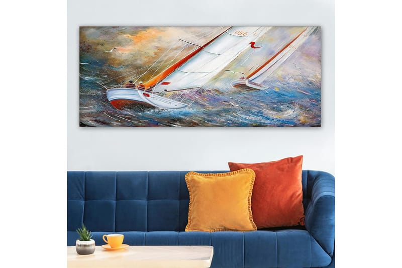 Canvastavla YTY Nautical & Beach Flerfärgad - 120x50 cm - Inredning - Tavlor & konst - Canvastavlor