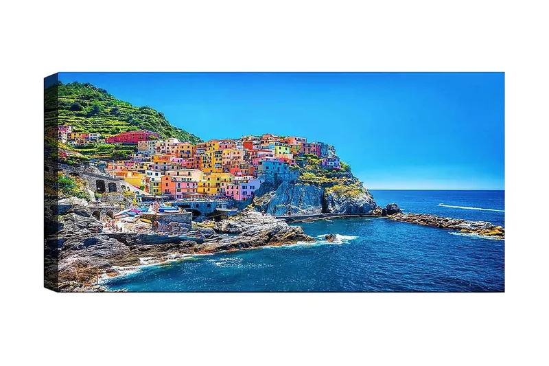 Canvastavla YTY Nautical & Beach Flerfärgad, 120x50 cm