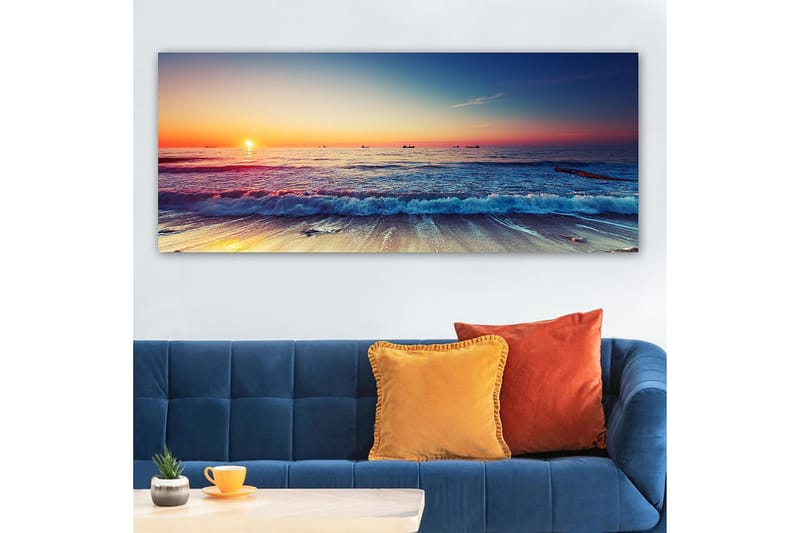 Canvastavla YTY Nautical & Beach Flerfärgad - 120x50 cm - Inredning - Tavlor & konst - Canvastavlor