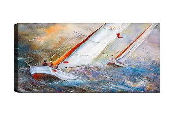 Canvastavla YTY Nautical & Beach Flerfärgad - 120x50 cm - Inredning - Tavlor & konst - Canvastavlor