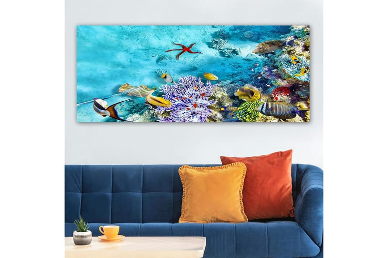 Canvastavla YTY Nautical & Beach Flerfärgad - 120x50 cm - Inredning - Tavlor & konst - Canvastavlor