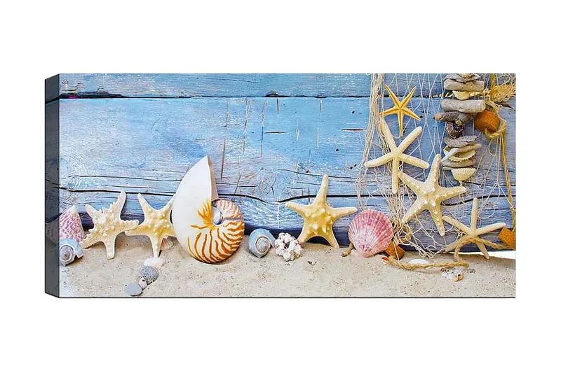 Canvastavla YTY Nautical & Beach Flerfärgad, 120x50 cm