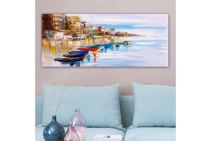 Canvastavla YTY Nautical & Beach Flerfärgad - 120x50 cm - Inredning - Tavlor & konst - Canvastavlor