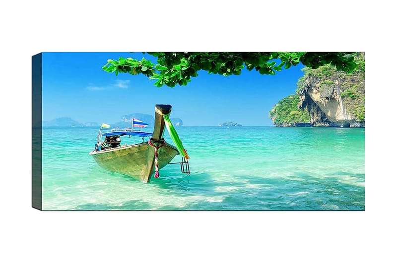 Canvastavla YTY Nautical & Beach Flerfärgad, 120x50 cm