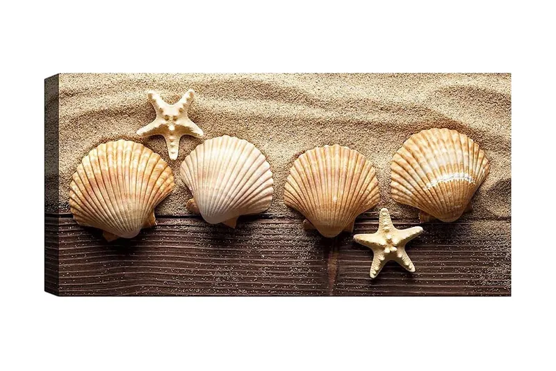 Canvastavla YTY Nautical & Beach Flerfärgad, 120x50 cm