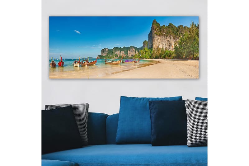 Canvastavla YTY Nautical & Beach Flerfärgad - 120x50 cm - Inredning - Tavlor & konst - Canvastavlor